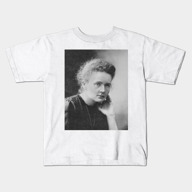 Marie Curie Kids T-Shirt by Mollie